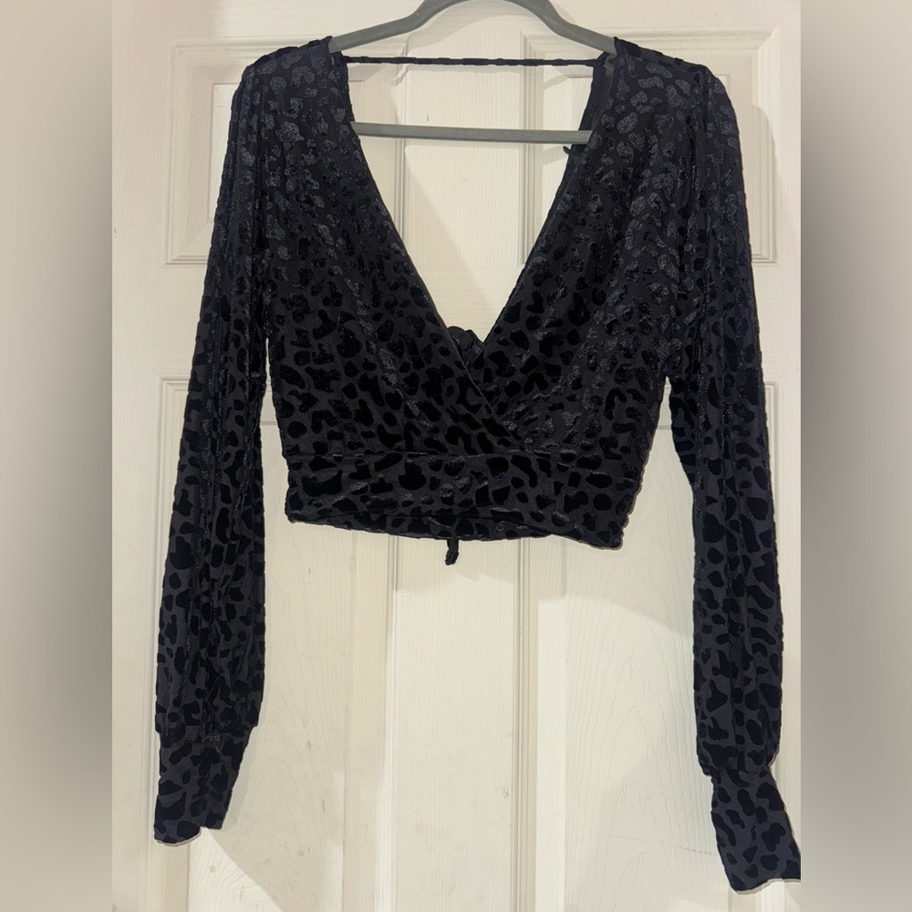 Windsor Black Animal Print Blouse